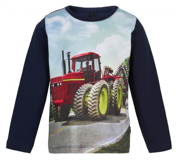 Metoo Kinder Traktor T-Shirt Langarm