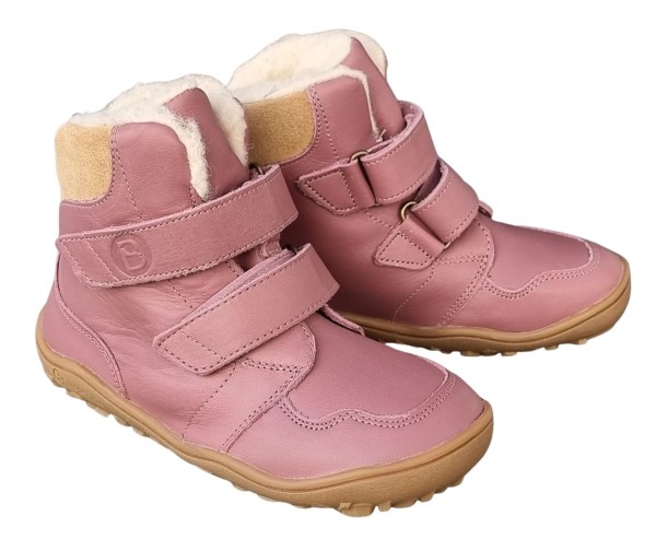 bLifestyle GIBBON Winterboots old rose rosa Nappa Leder TEX mit Wollfutter