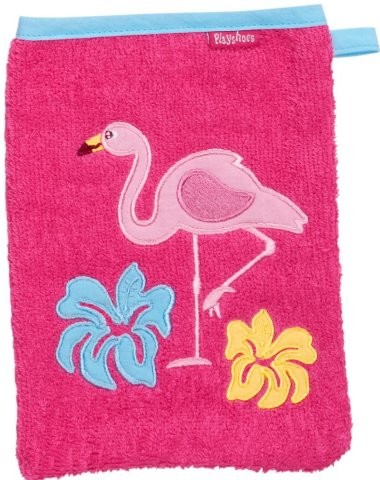 Waschhandschuh pink Flamingo Ökotex100