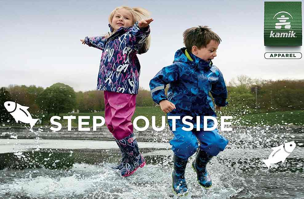 Kamik Kinder Regenjacke Splash violett mit Textilfutter | Übergangsjacken