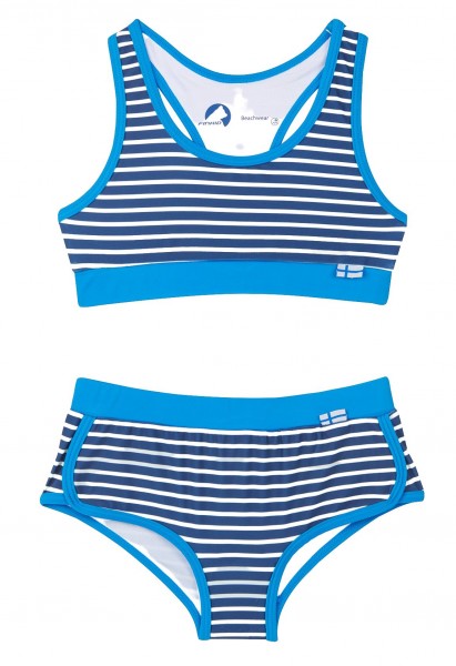 Finkid Luoto Bikini Set denim/offwhite mit UV Schutz