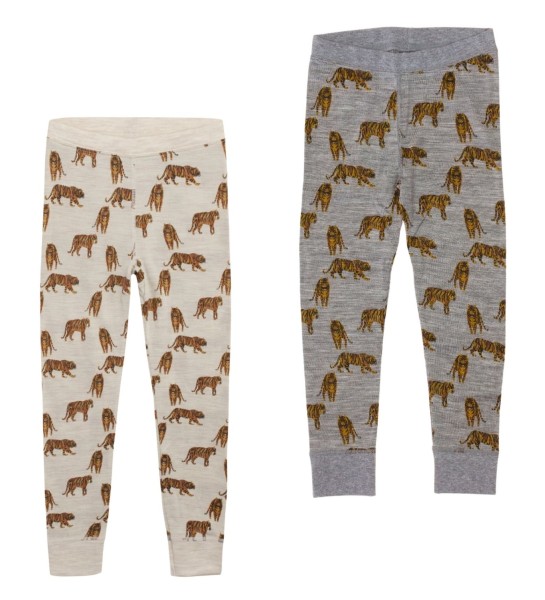 Hust & Claire Leggings Wolle-Seide mit Tiger