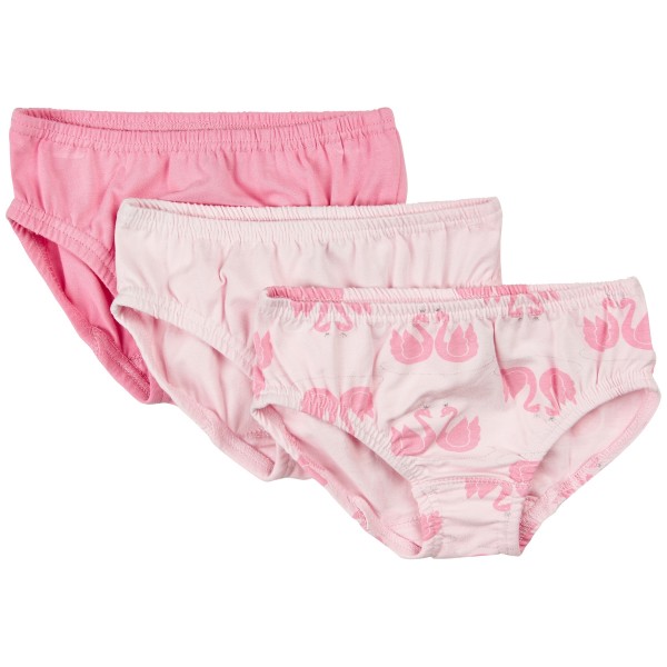 Celavi Mädchen Slips rosa/pink Schwäne 3er Pack Panties