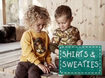 T-Shirts, Langarmshirts und Sweatshirts für den Waldkindergarten
