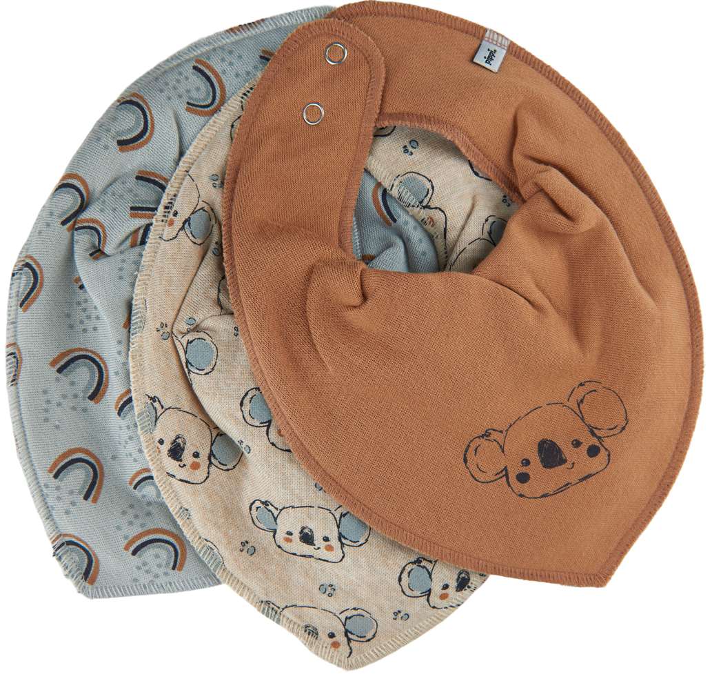 Pippi Baby Unisex 3er Pack sehr saugfähige Halstücher