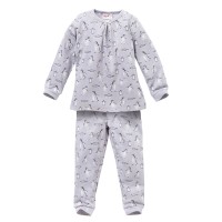 People wear Organic Mädchen Schlafanzug Pinguin lavendel Pyjama