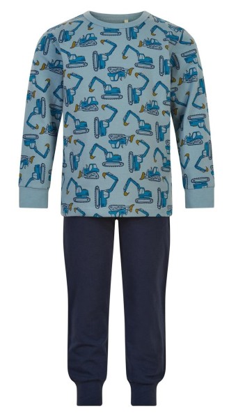 Celavi Jungen Pyjama sky/navy Bagger Schlafanzug
